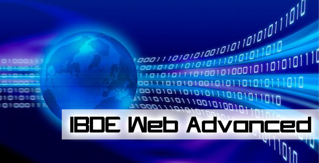 Image of text reading IBDE Web Advanced